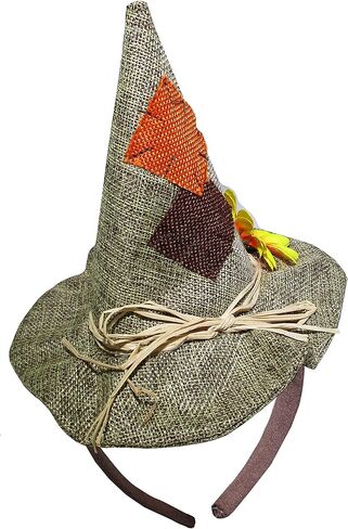 Unisex Adults Mini Scarecrow Hat On Headband Flower Halloween Costume Accessory in Saudi Arabia