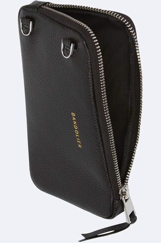 Bandolier Expanded Zip Pouch - Black/Gold - Phone Case & Strap Sold Separately in Kuwait