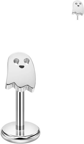 FANSING Ghost Labret Studs Threadless Push Pin Earrings 316L Surgical Steel Piercing Jewelry 20g to 16g in Kuwait