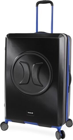 Hurley Wave Hardside Spinner Luggage, Black/Blue, Check in in Saudi Arabia