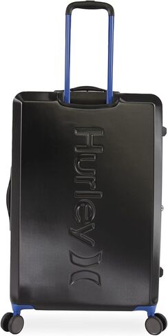 Hurley Wave Hardside Spinner Luggage, Black/Blue, Check in in Saudi Arabia