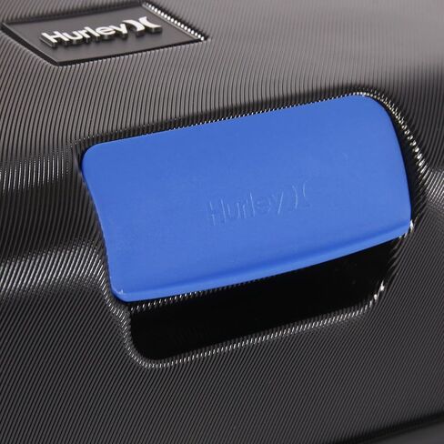 Hurley Wave Hardside Spinner Luggage, Black/Blue, Check in in Saudi Arabia
