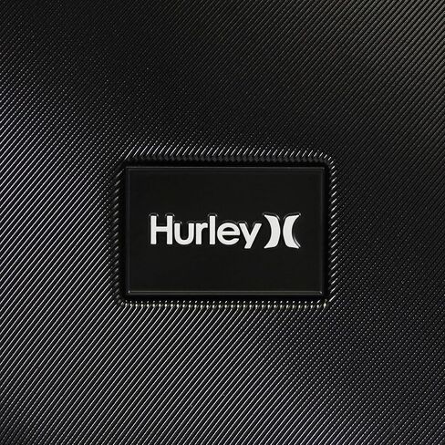 Hurley Wave Hardside Spinner Luggage, Black/Blue, Check in in Saudi Arabia