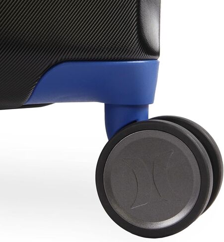 Hurley Wave Hardside Spinner Luggage, Black/Blue, Check in in Saudi Arabia