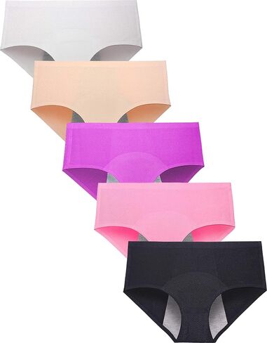 Hellove Period Panties Mesh Seamless Leak Proof Underwear for Teen Girls,Women in Kuwait