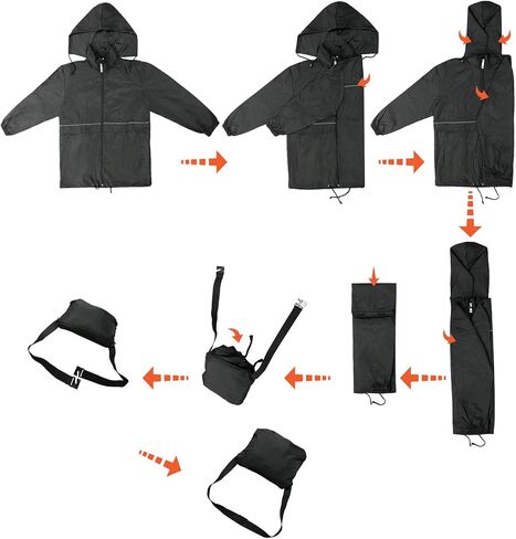 جاكيت معطف مطر رجالي من MOHEEN مقاوم للماء معطف واق من المطر بغطاء للرأس للتنزه سيرًا على الأقدام وسترات للجري سترة واقية من الرياح معطف مطر للصيد in Kuwait