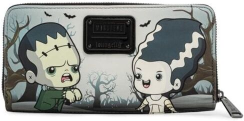 Loungefly Universal Monsters Chibi Faux Leather Zip Wallet in Saudi Arabia
