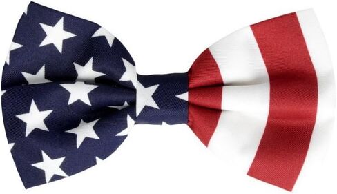 ربطة عنق للرجال بعلم أمريكي مربوطة مسبقًا بربطات عنق وطنية أمريكية in Kuwait