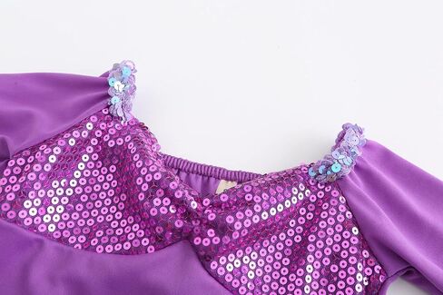 Oumbivil Little Mermaid Ariel Costume for Grils Halloween Costumes Princess Dress Cosplay with Wig,Headband,Necklace Gloves in Saudi Arabia