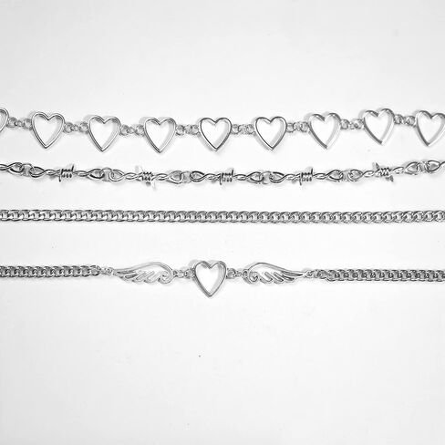 YIIISIIY Y2k مجموعة إكسسوارات المجوهرات Grrunge للنساء والفتيات in Kuwait