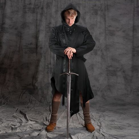 Hicarer Mens Steampunk Vintage Tailcoat Halloween Gothic Victorian Frock Coat Medieval Renaissance Costume for Men in Saudi Arabia