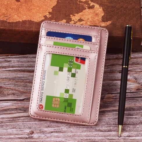Teskyer Slim Wallet for Men, Minimalist Front Pocket RFID Blocking Leather Wallet Credit Card Holder for Men & Women in Saudi Arabia