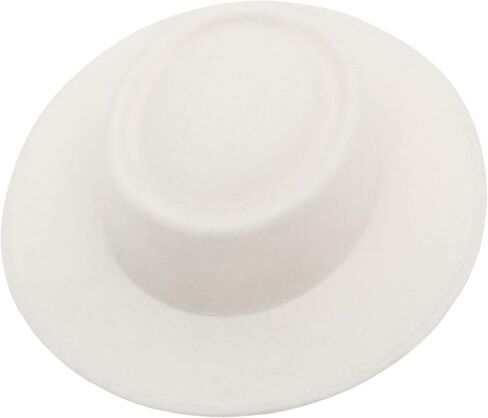 قبعات GEMVIE فيدورا للنساء والرجال، قبعة فطيرة لحم الخنزير، قبعات واسعة الحواف، قبعات الكنيسة ديربي in Kuwait