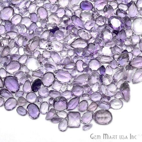 100+ Carats Amethyst Natural Loose Gemstones | 100% Natural Loose Gemstones bulk| Grade A+ (natural inclusions) |Hand Cut and Polished | 40 to 60 pieces Gemstone Wholesale Lot – by GM GemMartUSA in Kuwait