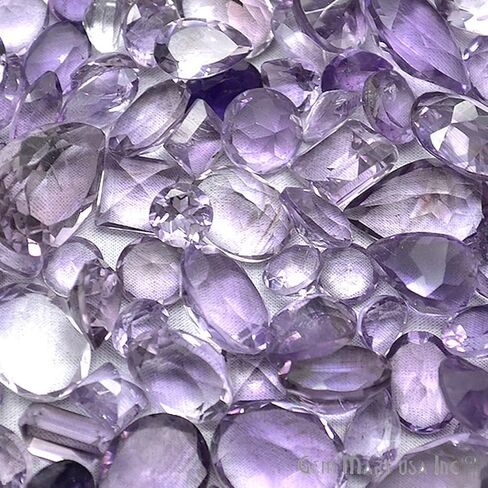 100+ Carats Amethyst Natural Loose Gemstones | 100% Natural Loose Gemstones bulk| Grade A+ (natural inclusions) |Hand Cut and Polished | 40 to 60 pieces Gemstone Wholesale Lot – by GM GemMartUSA in Kuwait