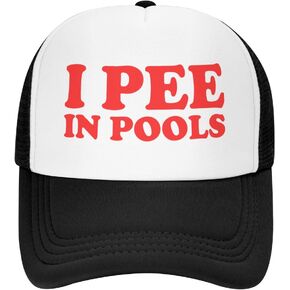 Sun Caps Fishing Hat I Pee in Pools Women Snapback Hat Dad Hat Adjustable Dad Hat Unisex Black in Saudi Arabia