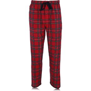 Hanes Men's 100% Cotton Flannel Plaid Pajama Top and Pant Set