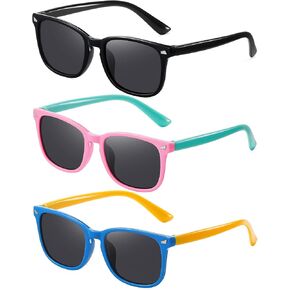 zeoxie Kids Sunglasses Polarized Sunglasses for Girls Boys Flexible Frame UV Protection Glasses Age 3-10 in Saudi Arabia