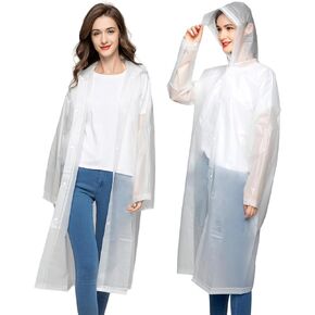 Adult EVA Raincoats, Rain Ponchos for Men and Women, Waterproof and Reusable Rain Gear，300g Thicker Rain Coat in Saudi Arabia