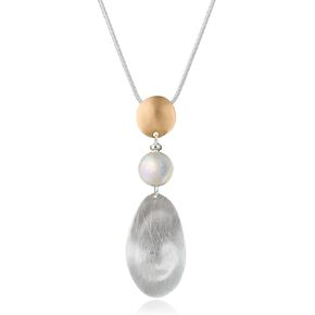 GexoOmgo Solid Long Sweater Necklaces for Women Multi-Layer Pendant Y Necklace Fashion Multi Color Matte Drop Shaped Pendant Handmade Personalized Pendant Necklace with Gifts Box Jewelry in Kuwait