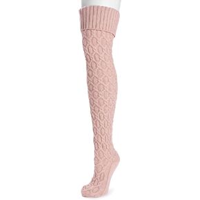 MUK LUKS Women's Chunky Cable Over The Knee Socks in Saudi Arabia