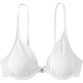 Falainetee Women's Bathing Suit Floral Pattern Underwire Swimsuit Bikini Top
