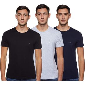 Emporio Armani Men's Cotton Crew Neck T-Shirt, 3-Pack