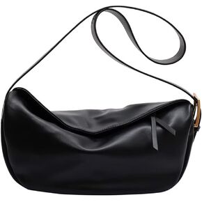 حقيبة Mudono Crossbody للنساء محفظة كتف جلدية كبيرة كاجوال حقيبة يد Hobo Crossbody خفيفة الوزن على شكل هلال in Kuwait