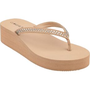 CLOVERLAY Women’s Flip Flops Platform Sandals Wedge Flip Flop Thong Sandal
