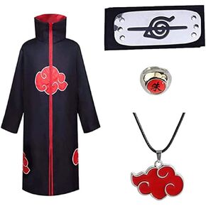 أزياء تنكرية للجنسين من Grojimts، عباءة أكاتسوكي، رداء طويل مع عصابة رأس، أزياء الهالوين للرجال والنساء in Kuwait