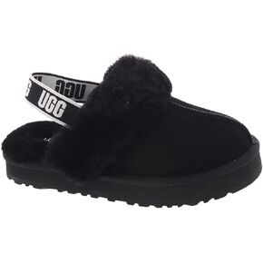 UGG Girls K FUNKETTE Slipper, Black, 13 Little Kid