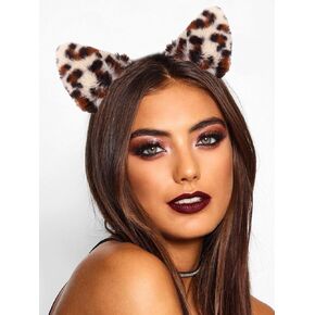Catery Cute Cat Ears Headbands Black Plush Bunny Ear Headband Headpieces Women Party Hair Accessories for Nightclubs Masquerade Halloween Christmas