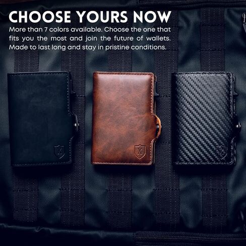 Xclusive Leather Slim Wallet for Men | Trifold RFID Wallet | Luxurious Card Holder & Minimalist Wallet with Money Clip | Blend of Luxury & Utility in Men’s Wallets in Kuwait