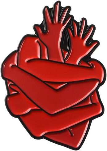 ROSTIVO Enamel Pins for Backpacks Heart Pin Funny Enamel Lapel Brooch Pin Badge for Men Women Boys Girls Cardiac Organ Cute Aesthetic Pin for Hat Bag in Saudi Arabia
