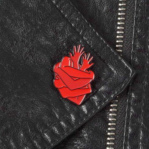 ROSTIVO Enamel Pins for Backpacks Heart Pin Funny Enamel Lapel Brooch Pin Badge for Men Women Boys Girls Cardiac Organ Cute Aesthetic Pin for Hat Bag in Saudi Arabia
