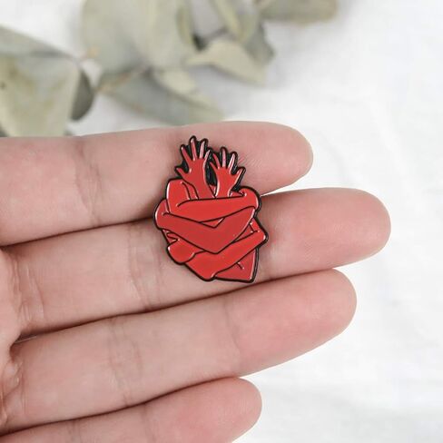 ROSTIVO Enamel Pins for Backpacks Heart Pin Funny Enamel Lapel Brooch Pin Badge for Men Women Boys Girls Cardiac Organ Cute Aesthetic Pin for Hat Bag in Saudi Arabia