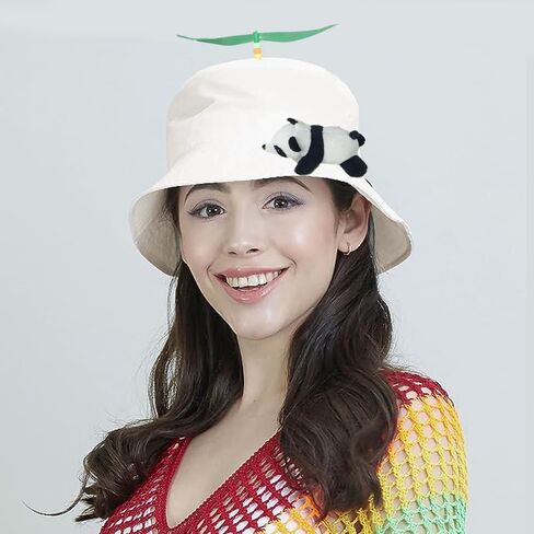 1 قطعة قبعة مروحية باندا هليكوبتر قبعة بيسبول قبعة بيسبول مضحكة مناسبة للرجال والنساء فوق سن 12 (ابيض، محيط الرأس: 22.0-22.8 انش)، ابيض، 7, أبيض in Kuwait