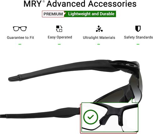 طقم قطع الأذن البديلة من Mryok لـ Oakley Flak 2.0 OO9295 / 2.0 XL OO9188 - خيارات in Kuwait