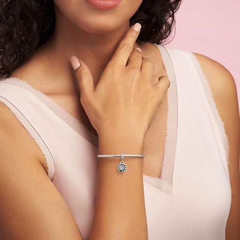 PANDORA Jewelry Dazzling Wishes Dangle Cubic Zirconia Charm in Sterling Silver in Saudi Arabia