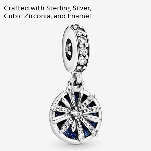PANDORA Jewelry Dazzling Wishes Dangle Cubic Zirconia Charm in Sterling Silver in Saudi Arabia