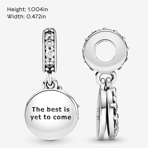 PANDORA Jewelry Dazzling Wishes Dangle Cubic Zirconia Charm in Sterling Silver in Saudi Arabia