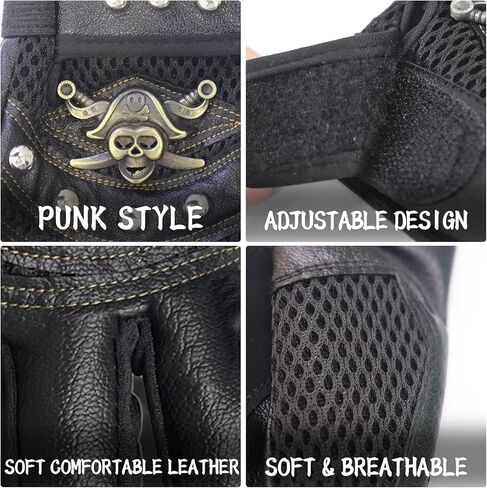 إكسسوارات أزياء IncreDecor Steampunk للرجال - قناع Steampunk وقفازات Punk، مناسبة لحفلات الهالوين التنكرية، Mardi Gras، Cosplay in Kuwait