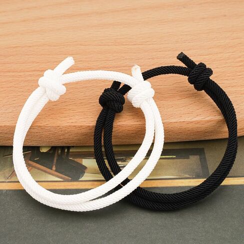 أساور للأزواج من NANOOER هدايا لصديقي وصديقتي ورفيق الروح للزوج والزوجة والخطيب والخطيبة، هدايا لها ولها في عيد الحب والذكرى السنوية والخطوبة وأعياد الميلاد وهدايا عيد الميلاد له ولها أساور متطابقة للأزواج in Kuwait