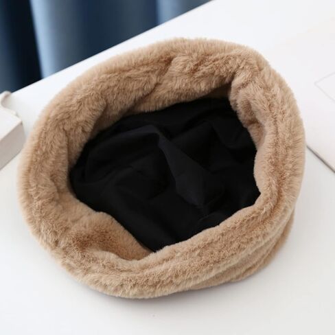 Sinsinfuns طفل رضيع قبعة الشتاء الاطفال فو الفراء فروي قبعة بحافة رقيق غامض القبعات الدافئة للبنين بنات in Kuwait