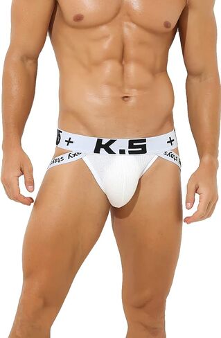 Linemoon Jock Strap Athletic Supporters for Men Cotton Jockstrap Sexy Underwear in Saudi Arabia