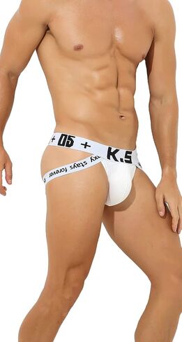 Linemoon Jock Strap Athletic Supporters for Men Cotton Jockstrap Sexy Underwear in Saudi Arabia