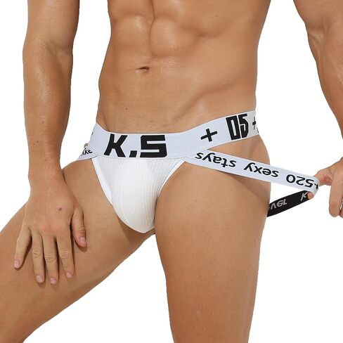 Linemoon Jock Strap Athletic Supporters for Men Cotton Jockstrap Sexy Underwear in Saudi Arabia