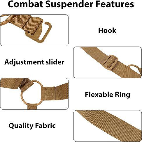 كات في الهواء الطلق الحمالات التكتيكية لحزام واجب ث/G-هوك الشرطة واجب الحمالات للرجال، بندقية حزام الحمالات للصيد in Kuwait