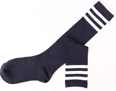DRESHOW 3 Pairs Casual Tube Socks Cotton Knee High Socks for Women Solid Knit Knee Long Stocking Leg Warmer All Season Gift in Saudi Arabia
