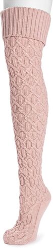 MUK LUKS Women's Chunky Cable Over The Knee Socks in Kuwait